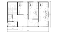 Планировка 8 блок-контейнеров в 2 этажа, площадь 118 кв.м. - 1 этаж