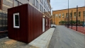 Блок-контейнер Москва на заказ в индивидуальном исполнении - внешний вид декоративного фасада