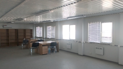 Монтаж быстровозводимого штаба строительства для компании Альфа Строй - офисные помещения